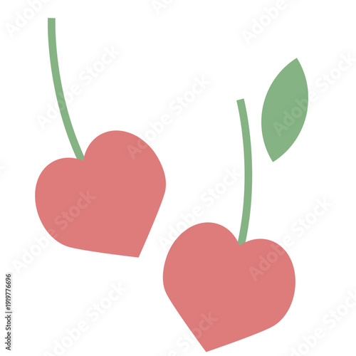 さくらんぼのイラスト素材