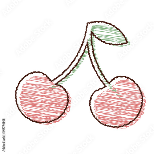 さくらんぼのイラスト素材