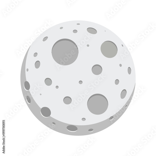 Close up of the Moon s Surface with Craters and Shadows