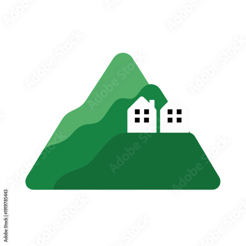 Mountain Home Vector Icon