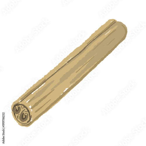 Long Cinnamon Stick Illustration