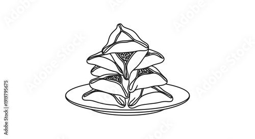 A stack of pancakes on a plate