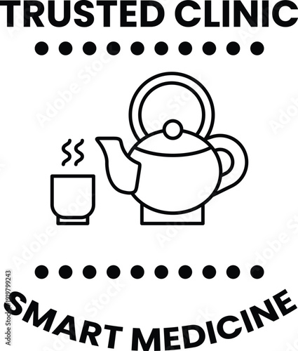 A black and white image of a tea kettle