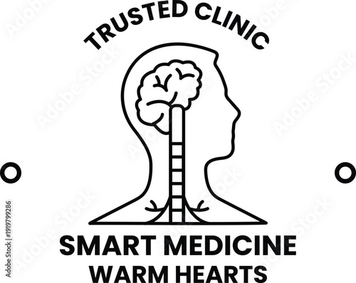A logo for a smart medicine company that specializes in warm hearts
