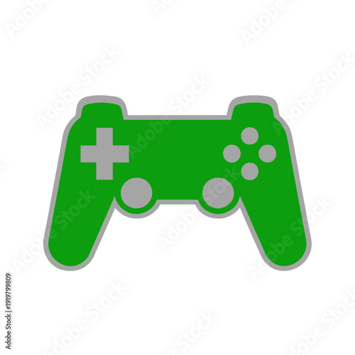 Green Game Controller Vector Icon
