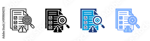 probability icon set multiple style collection