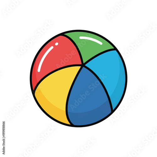 Free Download Colorful Circular Puzzle Ball for Education and Play - GFXLoad