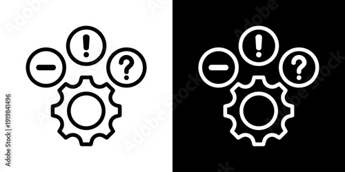 Issue Icon Of Line Black And White Style