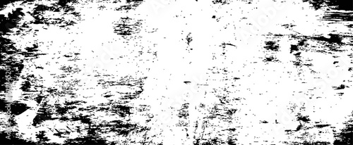 Black and White Distressed Grunge Texture Vector Background