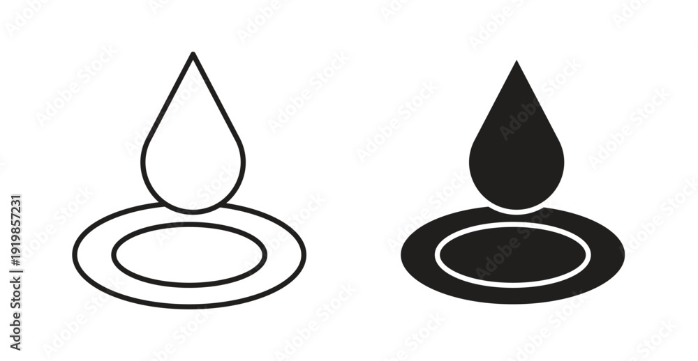 Photos Essentials oil drop icon. web vector design