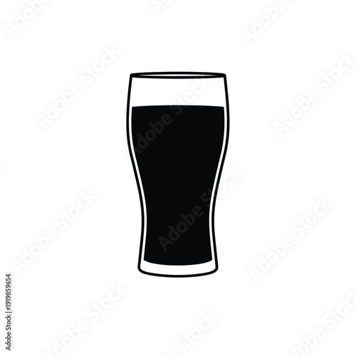 Black beer glass drink alcohol