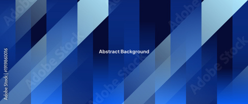 Modern blue abstract background. With straight lines pattern. Web banner, wallpaper, banner, brochure. Geometric shape background.
