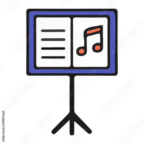 Music Stand Sheet Music Icon