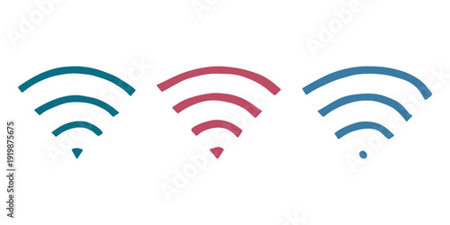 Set of hand drawn free wifi spot zone sign Public wi-fi area sign Wireless internet clipart in doodle style Single element for print, web, design, decor 3G, 4G, 5G, 6G, IoT