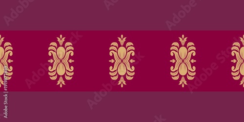 Damask Nature Pattern Background Illustration For Cover, Banner, Notes. Aesthetic Background. Damask Pattern Background. Seamless background.