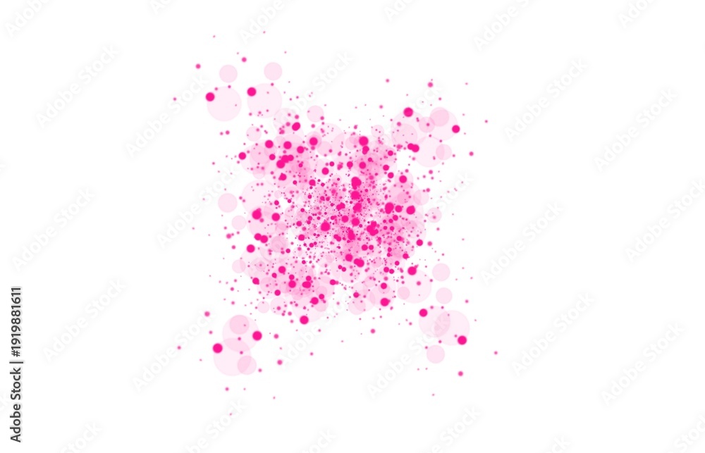 Obraz premium Fushia pink spray paint on a white background 