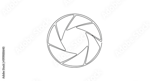 Camera aperture blades, photography equipment and symbol