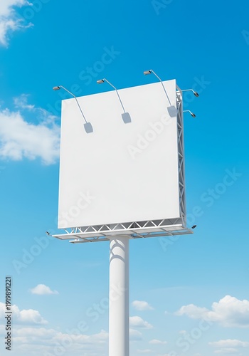 Blank Billboard: Vibrant Sky, Endless Potential