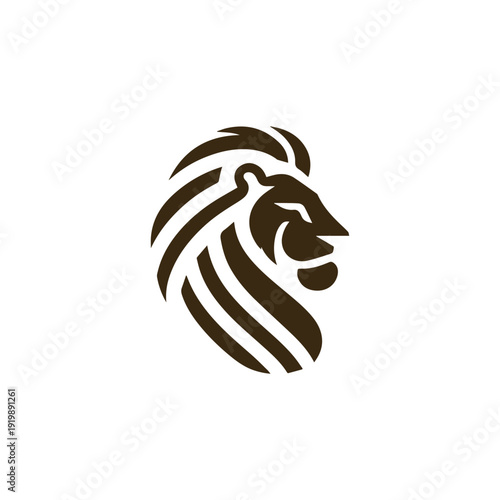 Minimalist Lion Logo