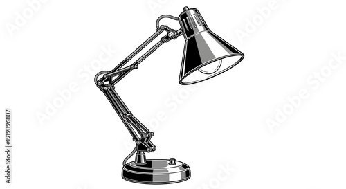 luxury chrome desk lamp