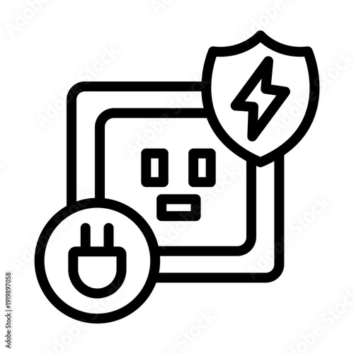 Surge Protector Vector Icon