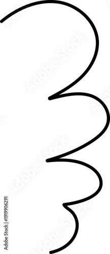 Abstract Line Doodle Cute Decorative Art Element