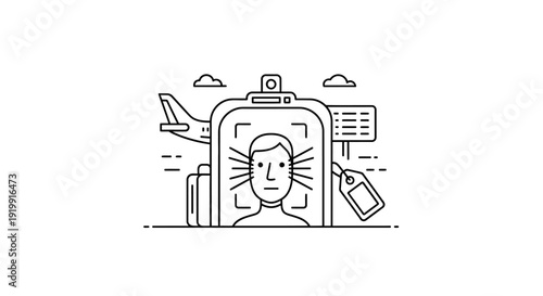 Person Face Identification Security Check.