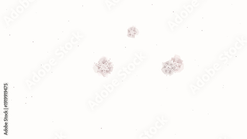 Watercolor paint splashes with delicate brush strokes on light beige textured background, artistic and minimalist style, isolated illustration