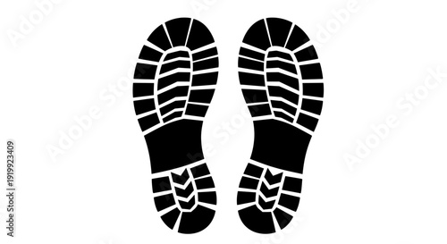 Black shoe soles with white lines  footwear tread patterns  sole marks