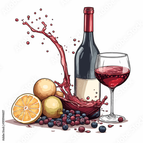 Wine Drink Very Cool Design