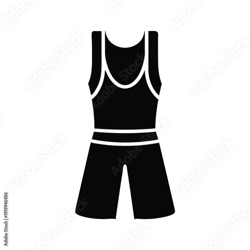 Sportswear With Tank Top And Shorts Icon Vector Illustration