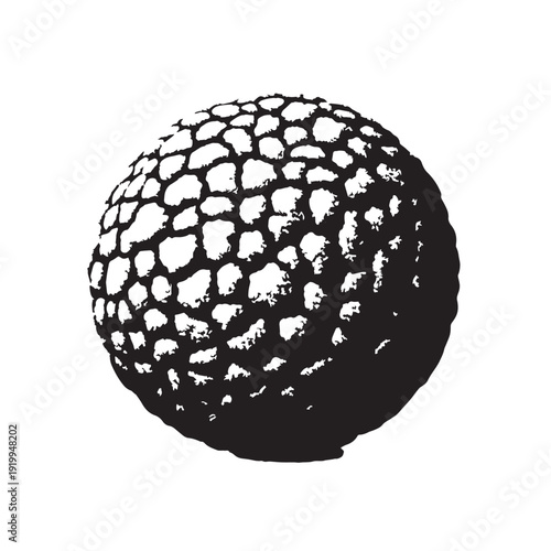 Black Falafel Silhouette Vector, High Quality Illustration on White Background