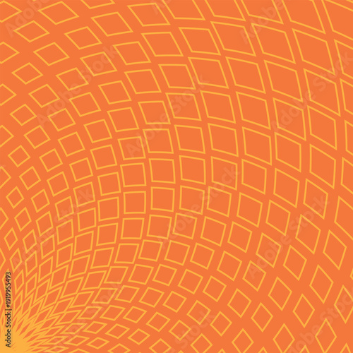  Abstract geometry orange colour fashion diamond halftone sunbrust diagonal pattern for bener ,poster ,background and textile fabrice etc