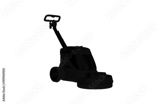 Industrial floor scrubber machine for deep cleaning large surfaces efficiently