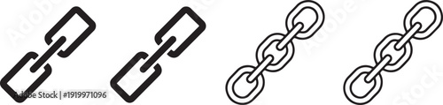 Chain Link Connection Metal Vector Icon