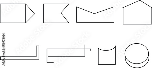 Geometric shapes and forms illustration