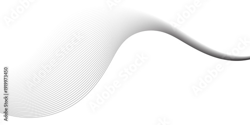 Abstract vector background with wavy lines. abstract soft wave lines dynamic flowing gray light isolated background. Energy technology concept modern backdrop created using blend tool smooth stripe.