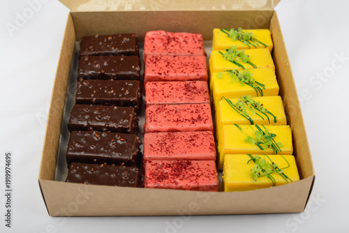 Assorted Dessert Box with Chocolate, Raspberry, and Lemon Bars