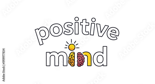 Cultivating Optimism and Mental Serenity with a Luminous Mind Graphic