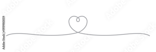 ハートのライン装飾・シンプルで可愛いベクター素材