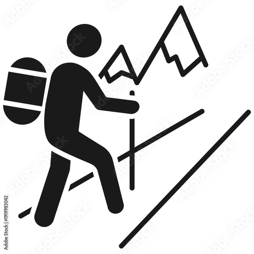 hiking glyph