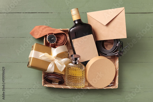Gift basket with male acces...