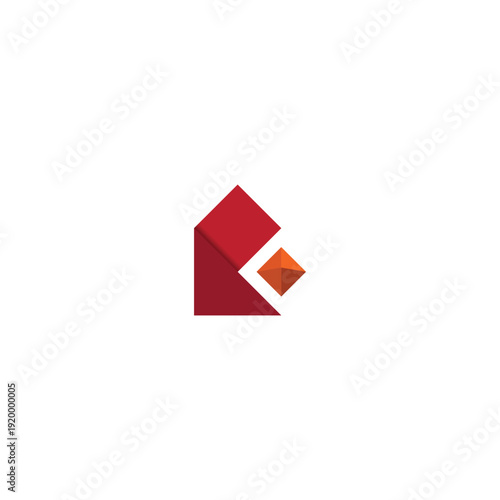 Abstract geometric logo featuring a red angular shape embracing a smaller orange 3D square, set against a clean white background. Free Download Abstract geometric logo featuring a red angular shape embracing a smaller orange 3D square, set against a clean white background. - GFXLoad