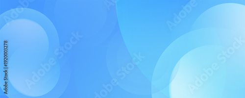 Minimalist banner background blue gradations circle shape pattern.modern