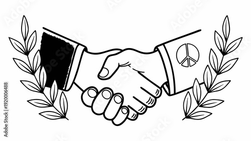 A smiling face with star-shaped eyes and a curved mouth in a simple black and white illustration