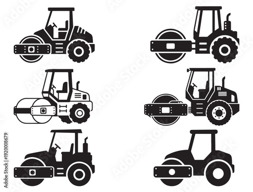 ROAD ROLLER SILHOUETTE