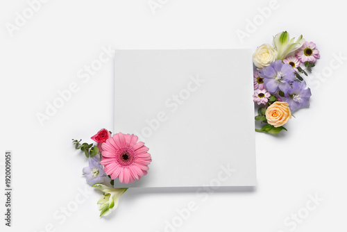 Composition with blank card...