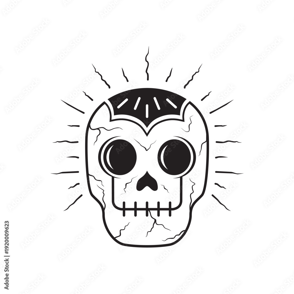Obraz premium mexican skull icon