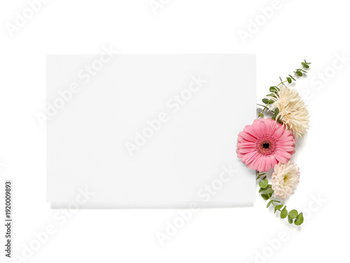 Composition with blank card...