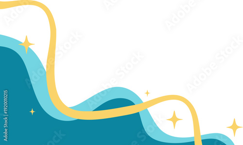 Aesthetic Wave Corner Blob